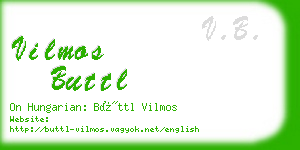 vilmos buttl business card
